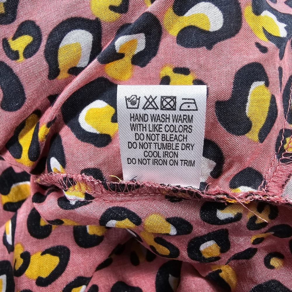 Aratta Silent Journey Kimono Cardigan Womens OS Pink Floral Leopard Mixed Print - Picture 12 of 13